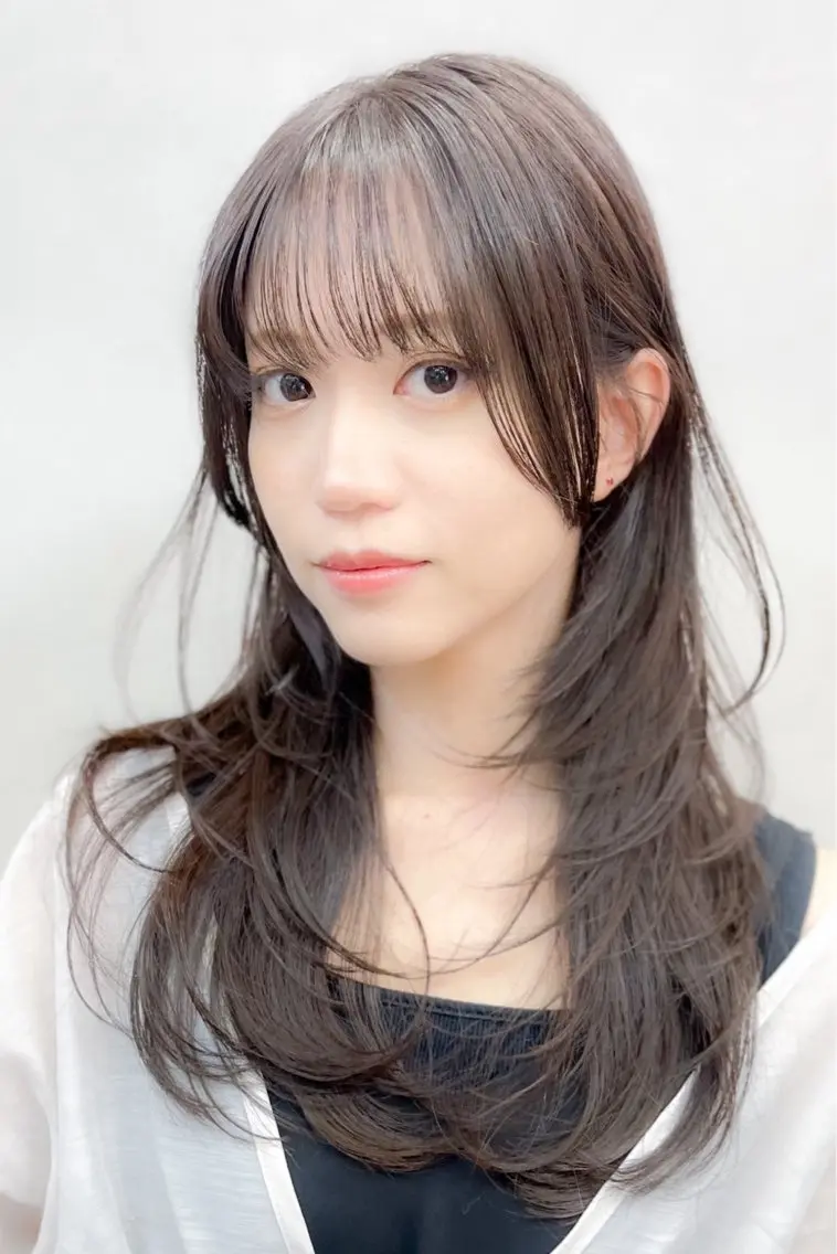 ロング ハイレイヤー レイヤーカット 加藤 拓哉のヘアスタイル