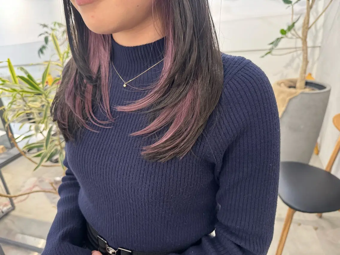 セミロング カット ヘアカラー トリートメント 新宿/顔周りカット +レイヤー=しずく♩のヘアスタイル