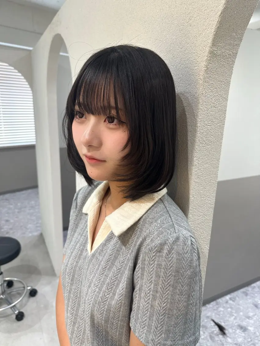 💙前髪顔周りカット+ケアカラー+トリートメント💙の写真