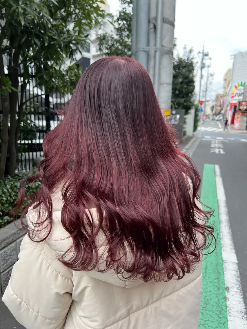 ロング カラー ラベンダーカラー ピンクカラー ピンクラベンダー 💖ダブルカラー💖 chihiro🌸のヘアスタイル