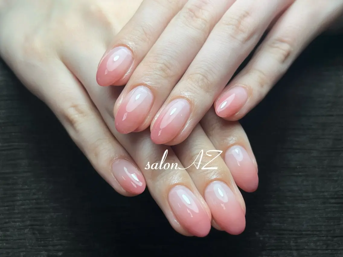 ネイル アートネイル 長さ出し フットネイル フレンチネイル ジェルネイル salon AZのネイルデザイン
