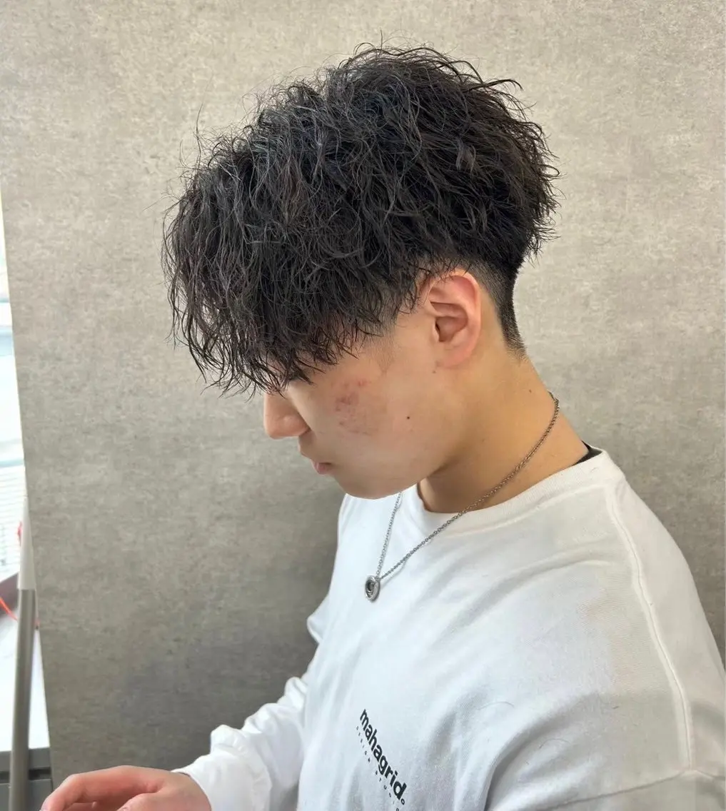 ショート カラー パーマ メンズ キッズ メンズパーマ ツイストスパイラルパーマ スパイラルパーマ カット パーマ トリートメント ヘアセット 🔥パーマ特化🔥 優馬のヘアスタイル