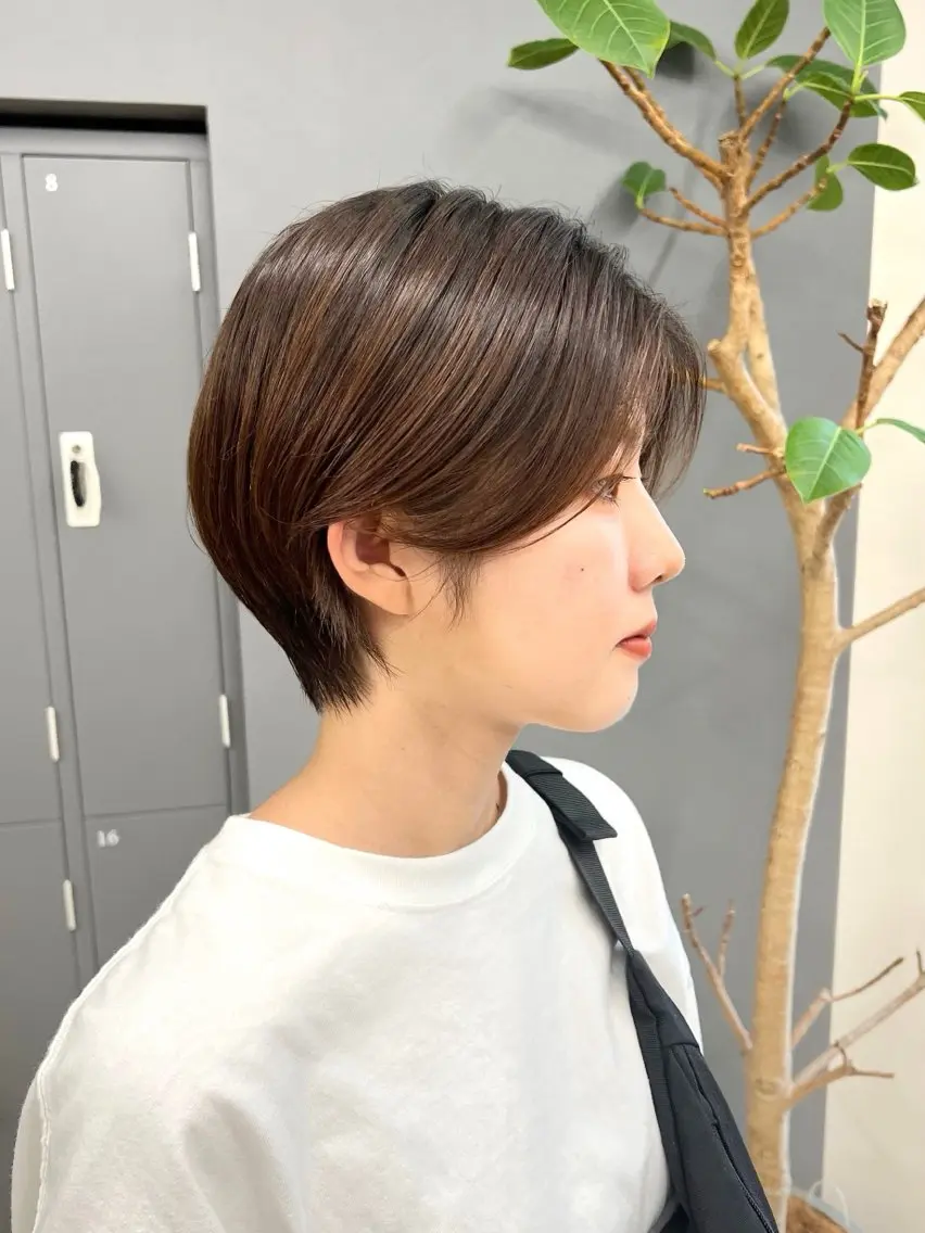 ショート くびれヘア ショートヘア 重里 瑠花のヘアスタイル