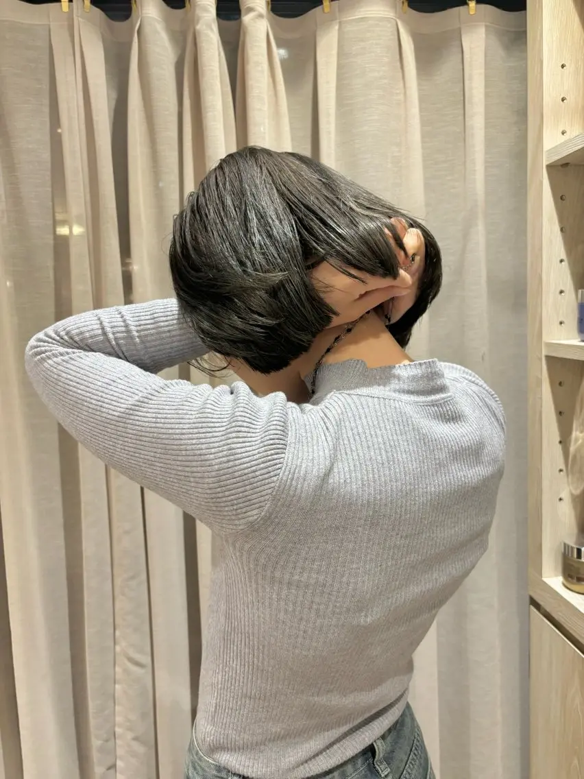 ミディアム カラー ボブ 韓国風ヘア ヘアカラー トリートメント izumi/ ボブ/パーマのヘアスタイル