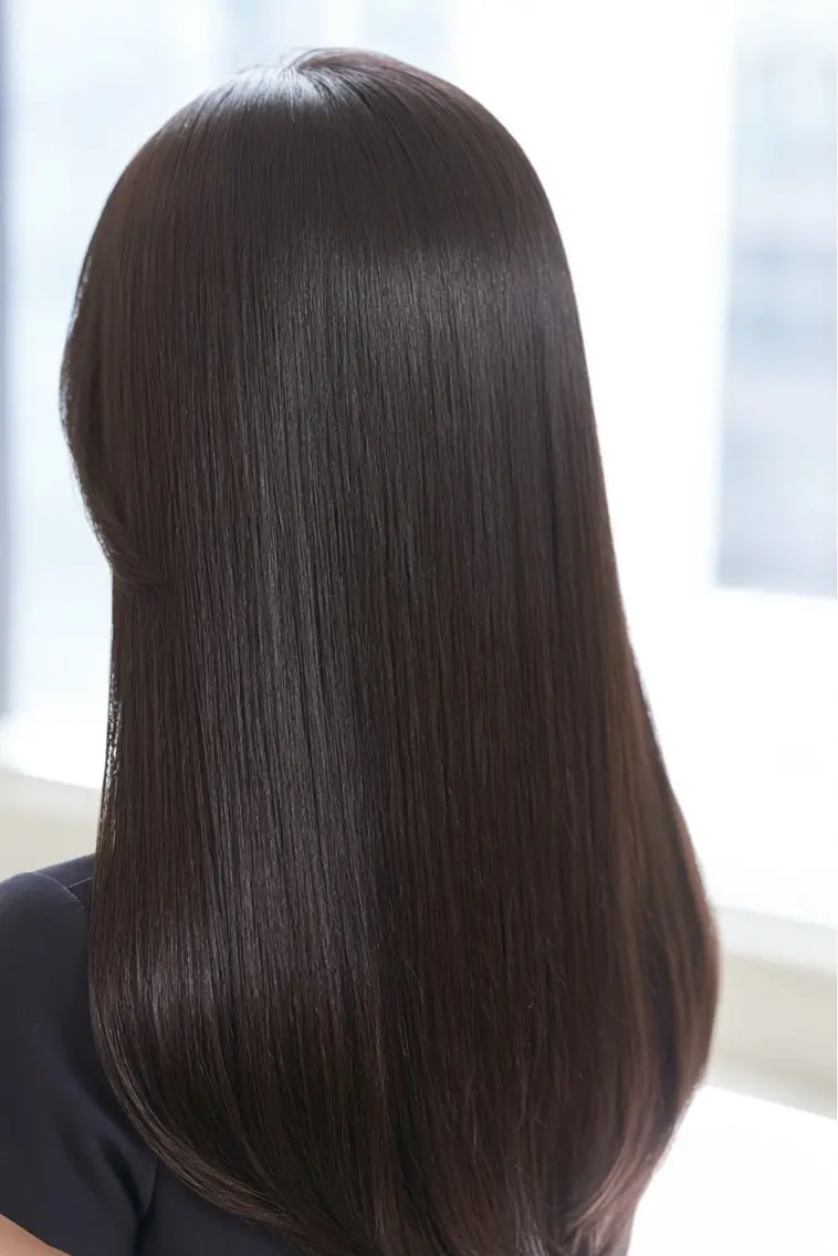 ロング 縮毛矯正 梅地 湊太/カラーモデルのヘアスタイル