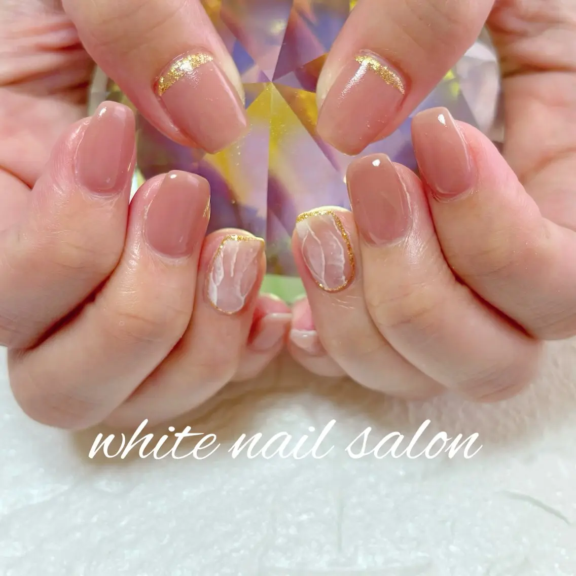 ネイル ホワイト ハンドネイル white nail salonのネイルデザイン