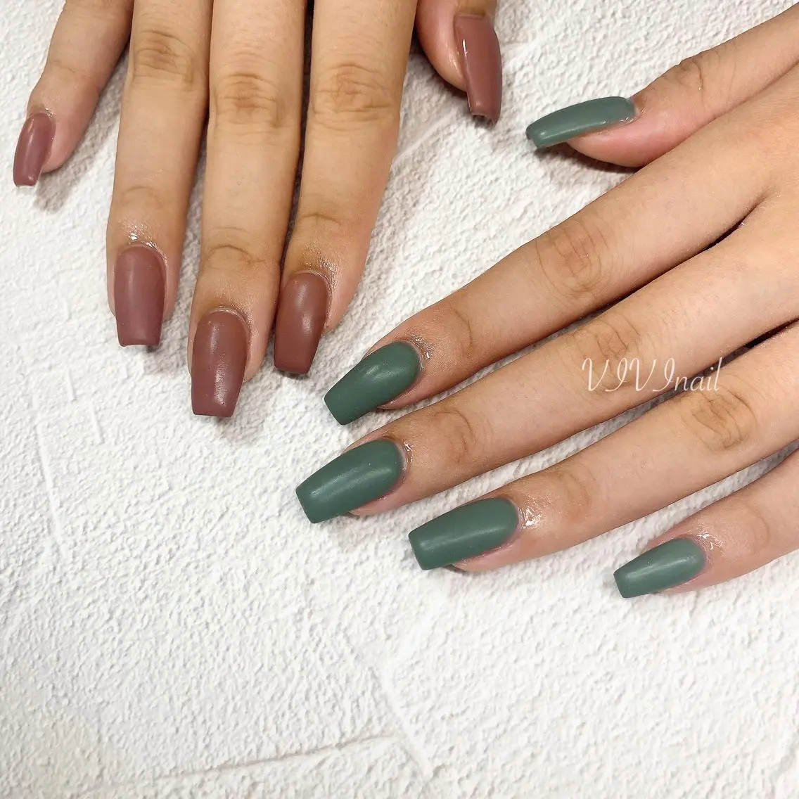 ネイル マットネイル ハンドネイル vivi nailのネイルデザイン