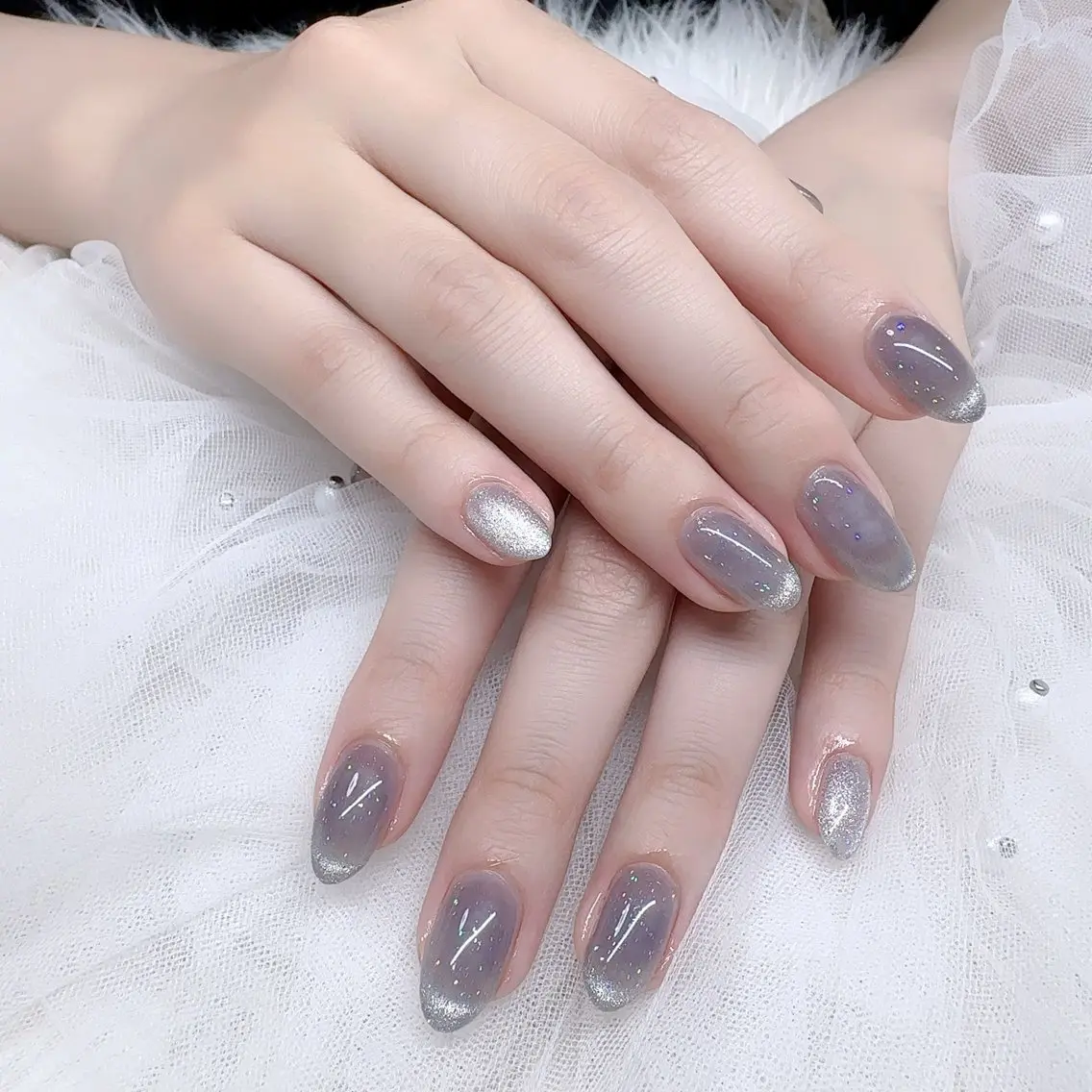 ネイル マグネットネイル ワンカラーネイル LOA.NAIL 本八幡店💞Kyouのネイルデザイン