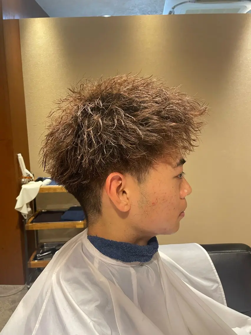 パーマ メンズ メンズパーマ特化/波 巻きツイスパ 長町至のヘアスタイル