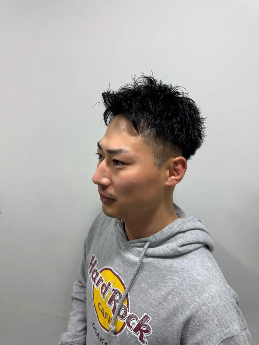 パーマ メンズ メンズパーマ パーマ トリートメント 栗山 尚也のヘアスタイル