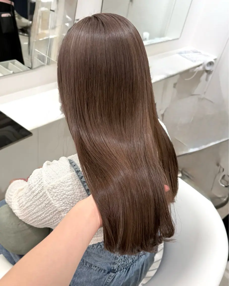 ロング カラー ヘアカラー トリートメント ParveMix￤ 大賀さつき🍨🤍のヘアスタイル
