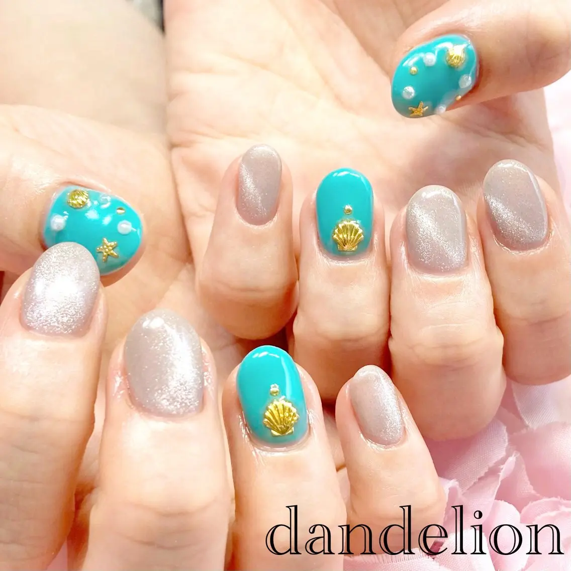 ネイル ハンドネイル ハンドケア dandelion ダンデライオンのネイルデザイン