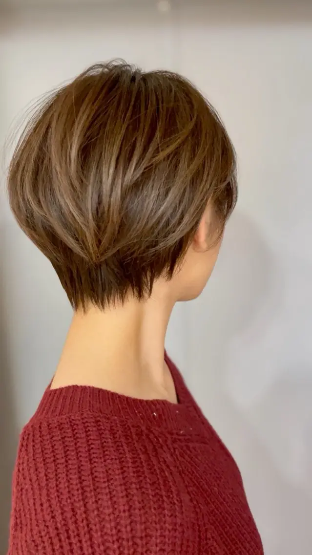 ショート くびれヘア ショートヘア 坂 直樹のヘアスタイル