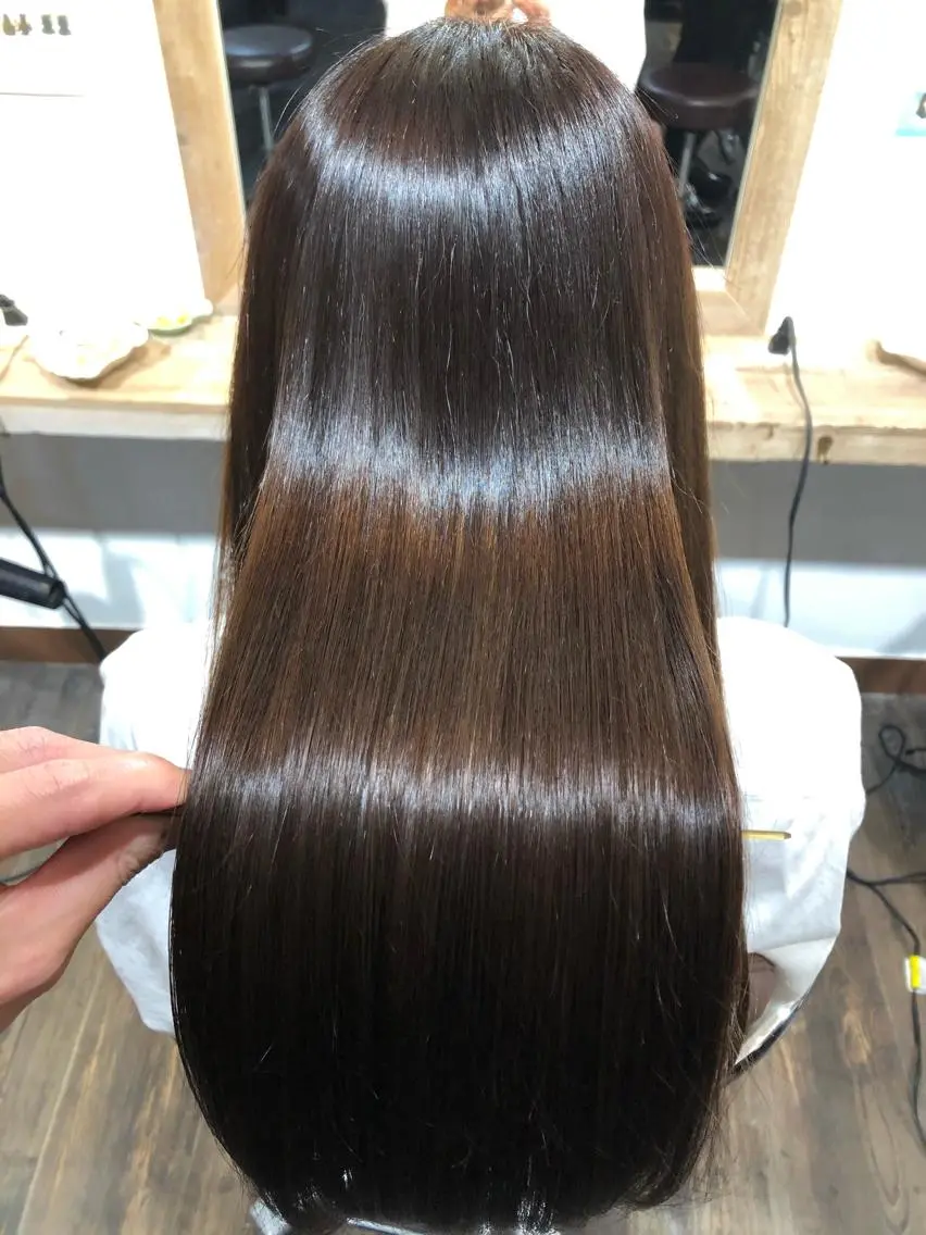 🌈【ヘアケアクーポン】🌈シャンプーブロー&3stepトリートメント&頭皮ケアSPA前髪カットサービス😊の写真