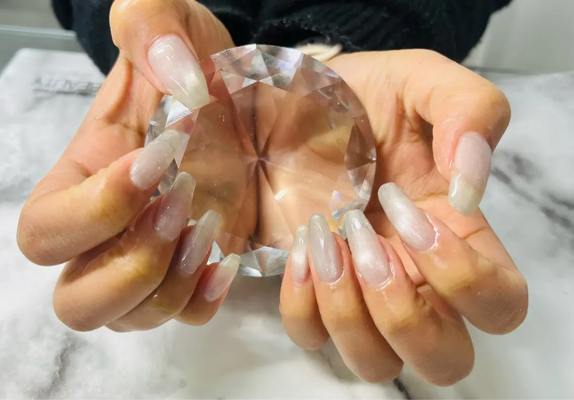 ネイル マグネットネイル オフィスネイル シンプルネイル Nail ecxia ／Reikaのネイルデザイン