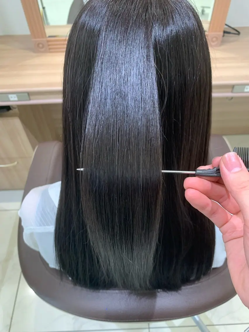 ロング カラー カット ヘアカラー 🌱脱白髪染め特化 🌱岡田将英のヘアスタイル