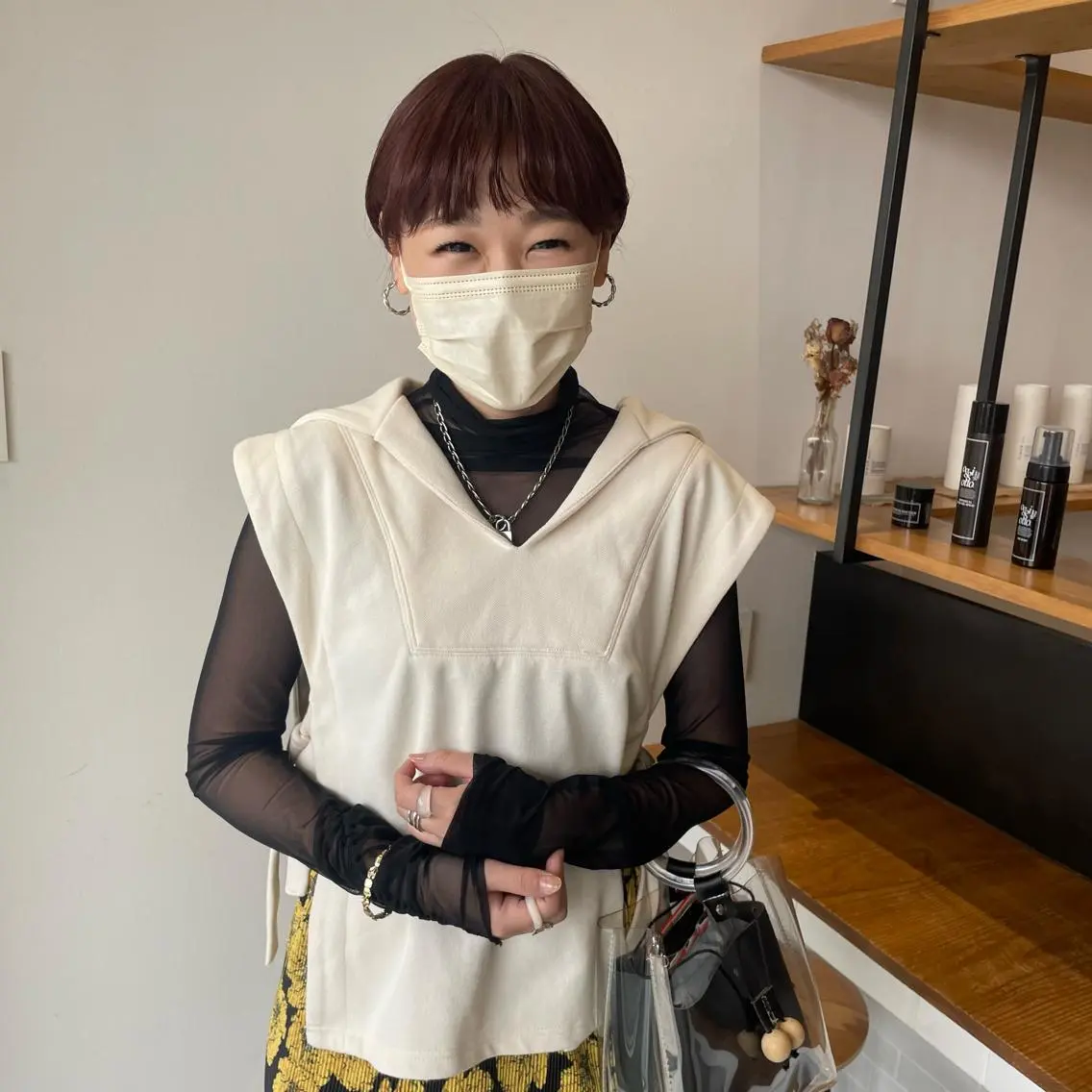 ショート カラー ヘアカラー トリートメント 髙橋奈緒子 ⭐︎newi京橋のヘアスタイル