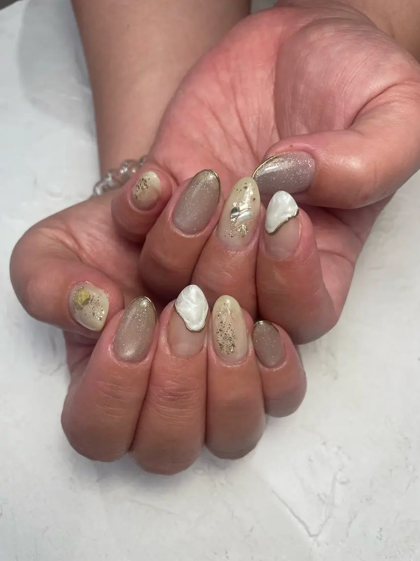ネイル シンプルネイル ハンドネイル chipieee naokaのネイルデザイン