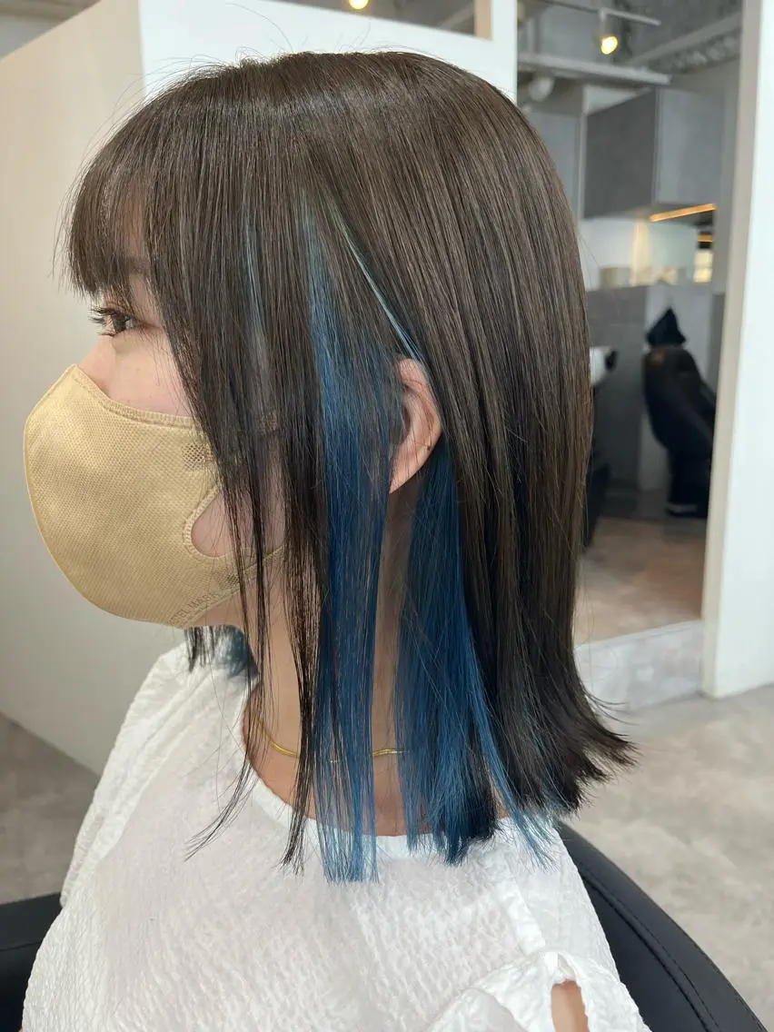 🌈人気急上昇🌈インナーカラー(ケアブリーチ込み)＋フルカラー🌈2stepトリートメント✨の写真