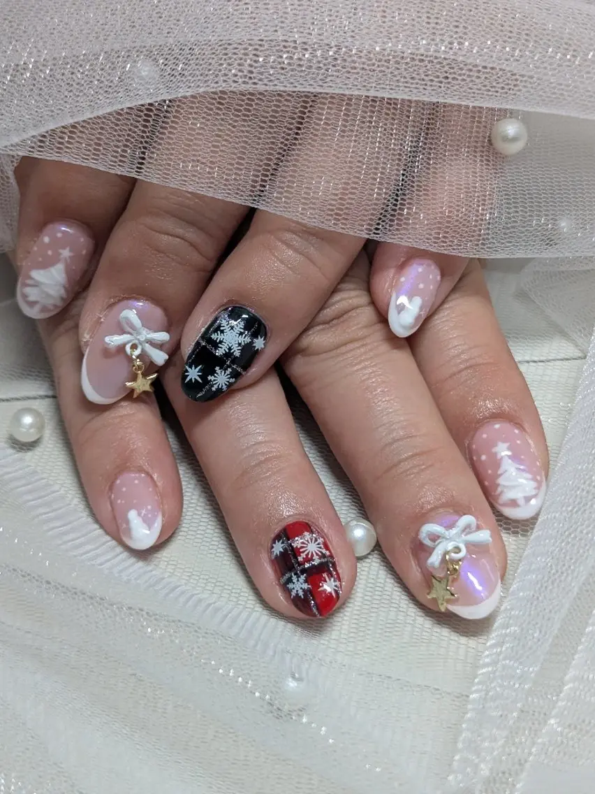 ネイル 長さ出し ハンドネイル ☆ KANON☆のネイルデザイン