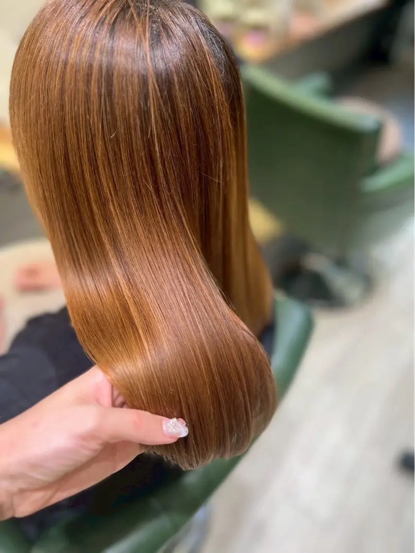セミロング カット 縮毛矯正 うる艶髪💛ྀི/ハ イトーン🌻/リンカのヘアスタイル
