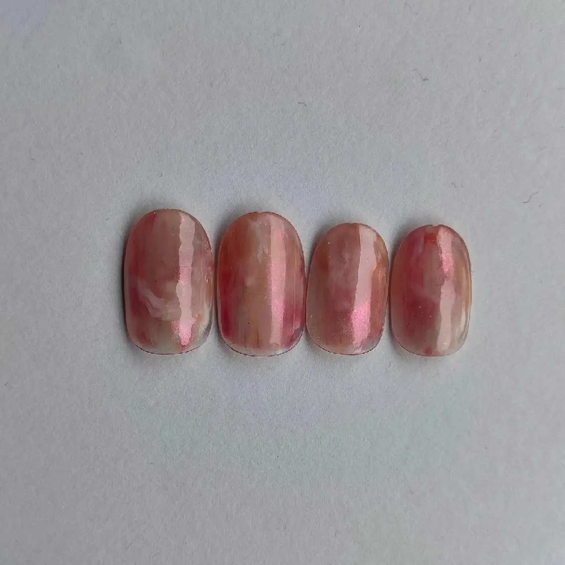 ネイル ラメ(グリッター) ニュアンスネイル ピンク oir. nailsalonのネイルデザイン