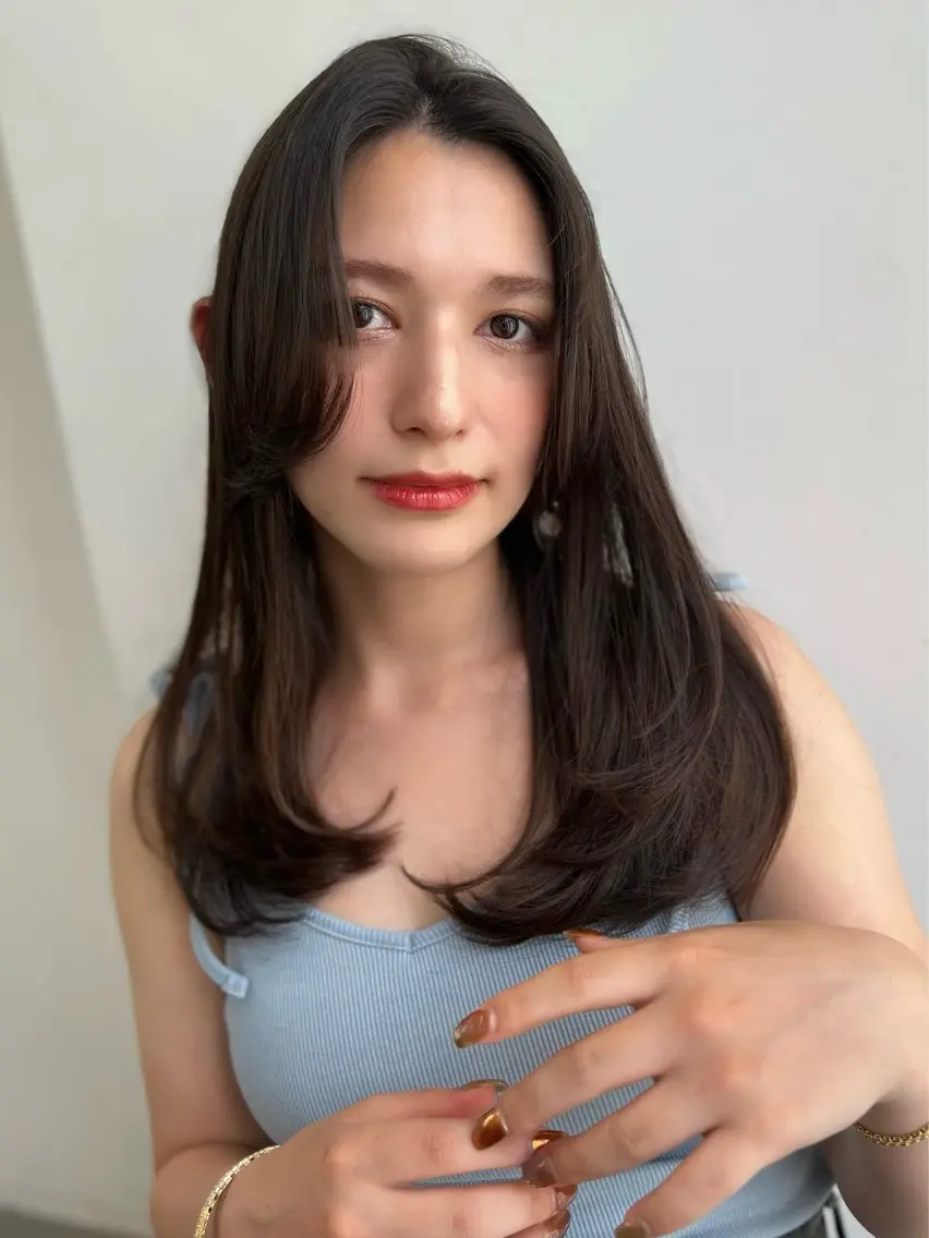 ロング レイヤーカット 長谷川真鈴/レイヤー /髪質改善🤍🤍のヘアスタイル