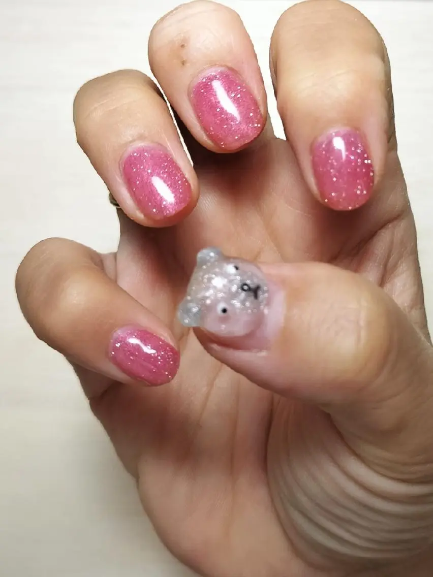 ワンポイントネイル🐻の写真