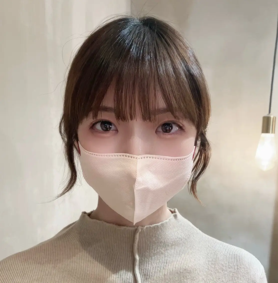 ミディアム 顔周りカット 韓国風ヘア カット 【ツヤ髪特化】 スズキアキエのヘアスタイル