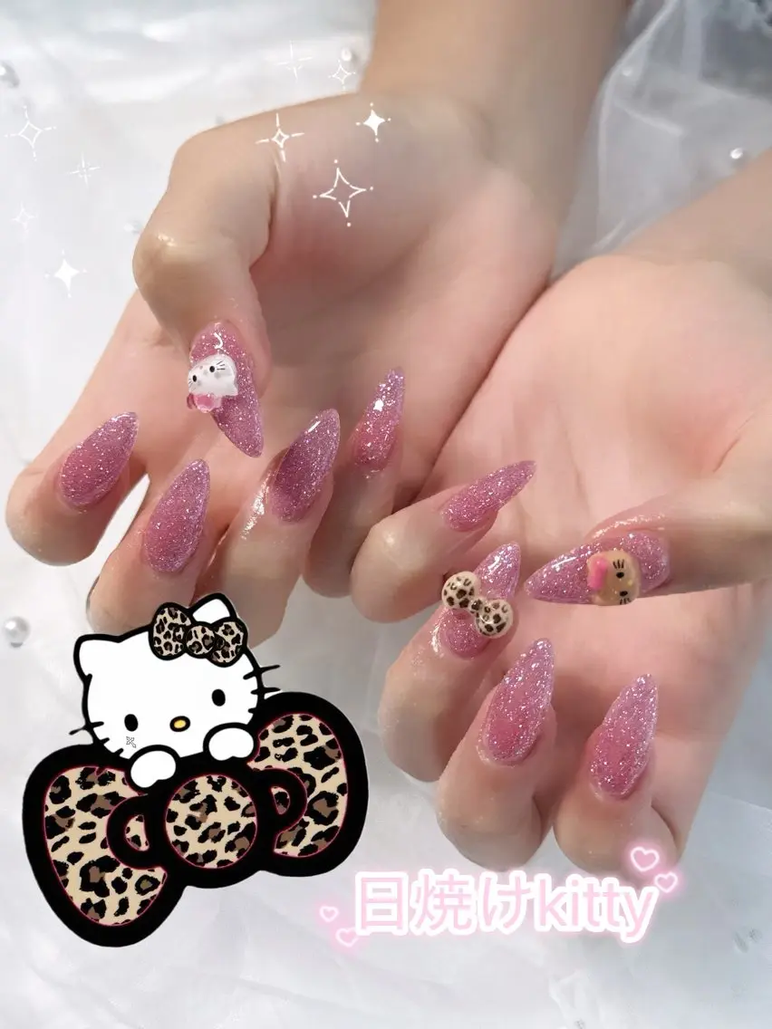 ネイル 長さ出し ゴージャス ストーンネイル ネイルチップ ハンドネイル Pretty神戸三宮 プリティーのネイルデザイン