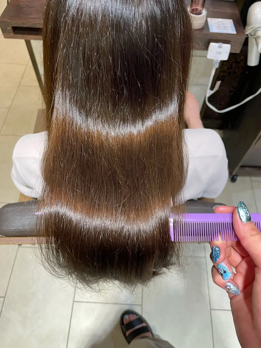 カラー ヘアカラー 🦋透明感カラー 🦋🫧愛加のヘアスタイル