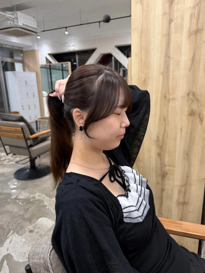 ロング 顔周りカット 顔周りカット 🍀るい🎀大宮のヘアスタイル
