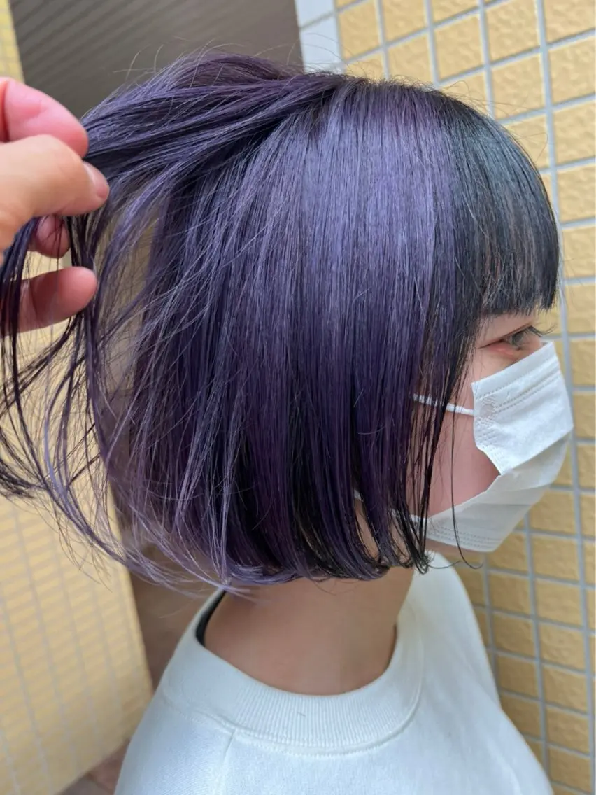 ショート カラー 黒髪 ダブルカラー 佐々木 政徳のヘアスタイル