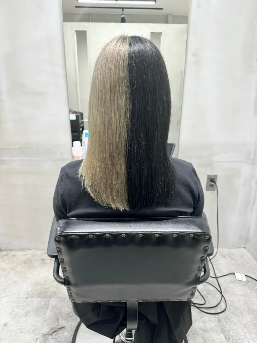 ミディアム カラー ヘアアレンジ S.BLOOM 川崎 翔哉のヘアスタイル