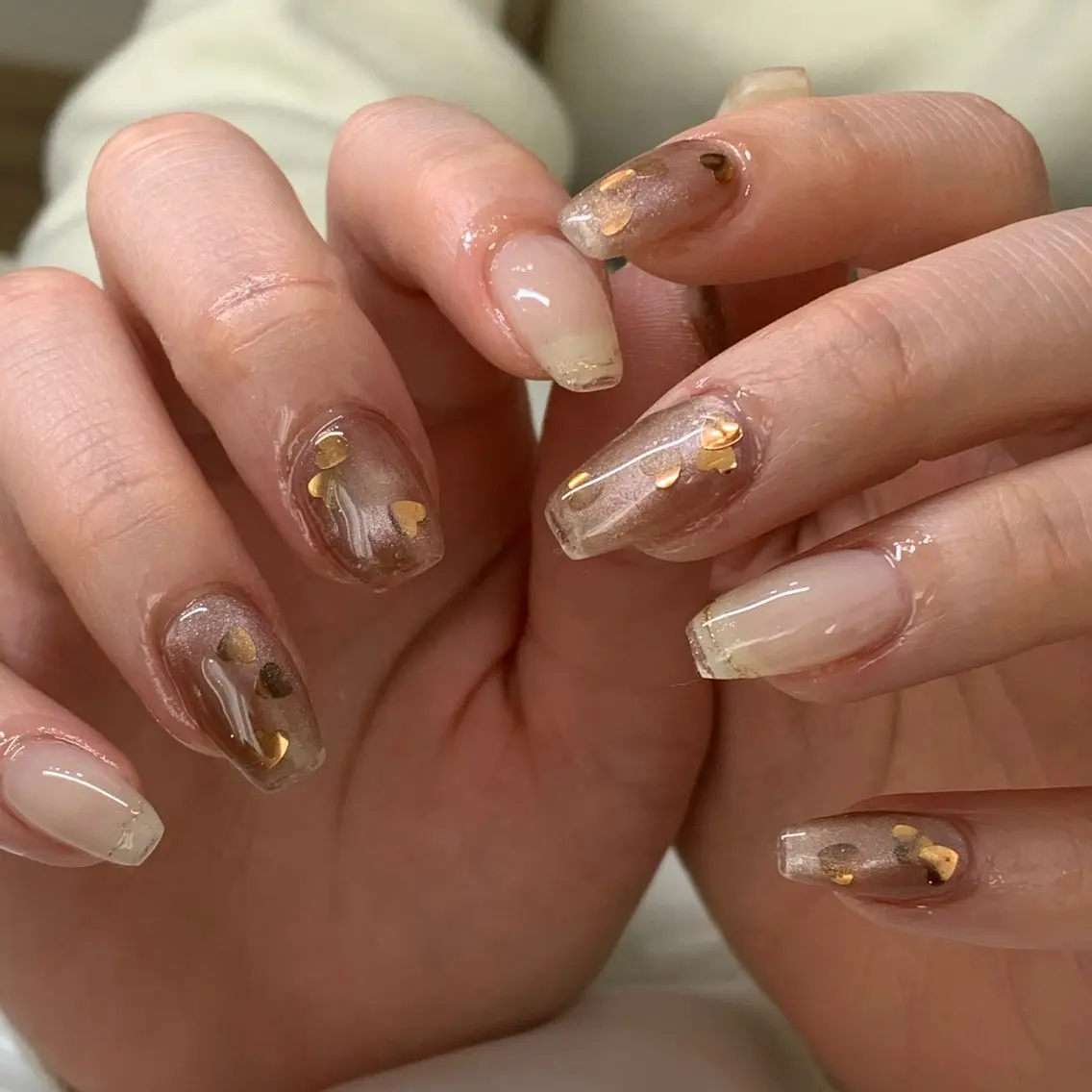 ロング ハンドネイル フットネイル 竹下 凌香のネイルデザイン