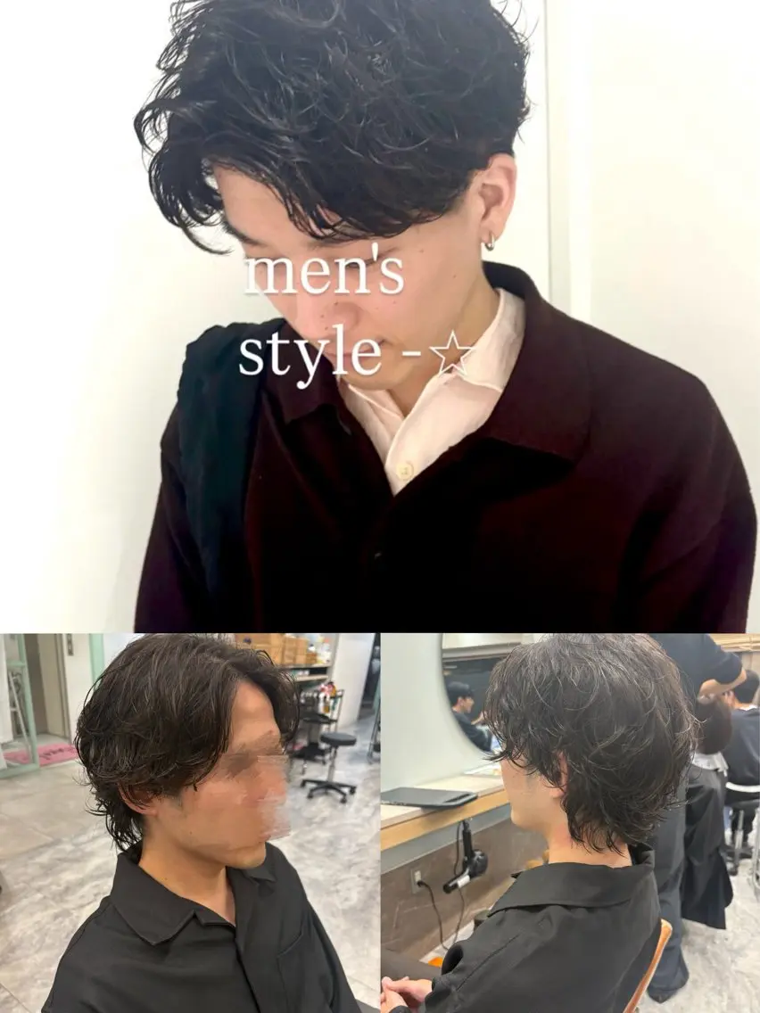 ショート パーマ パーマ チャコ|暖色 |ボブ•レイヤーのヘアスタイル