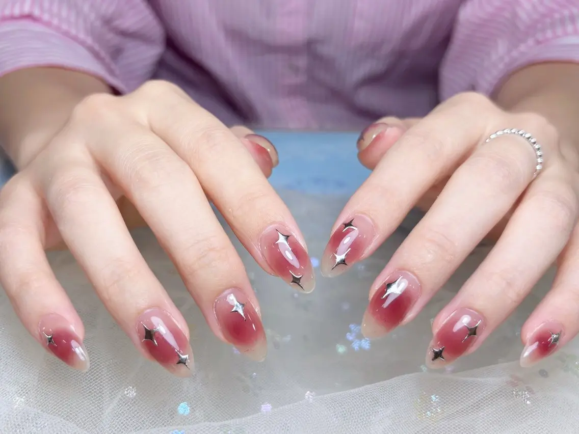 ネイル ハンドネイル H3 Nail Tsuki🦋💙のネイルデザイン