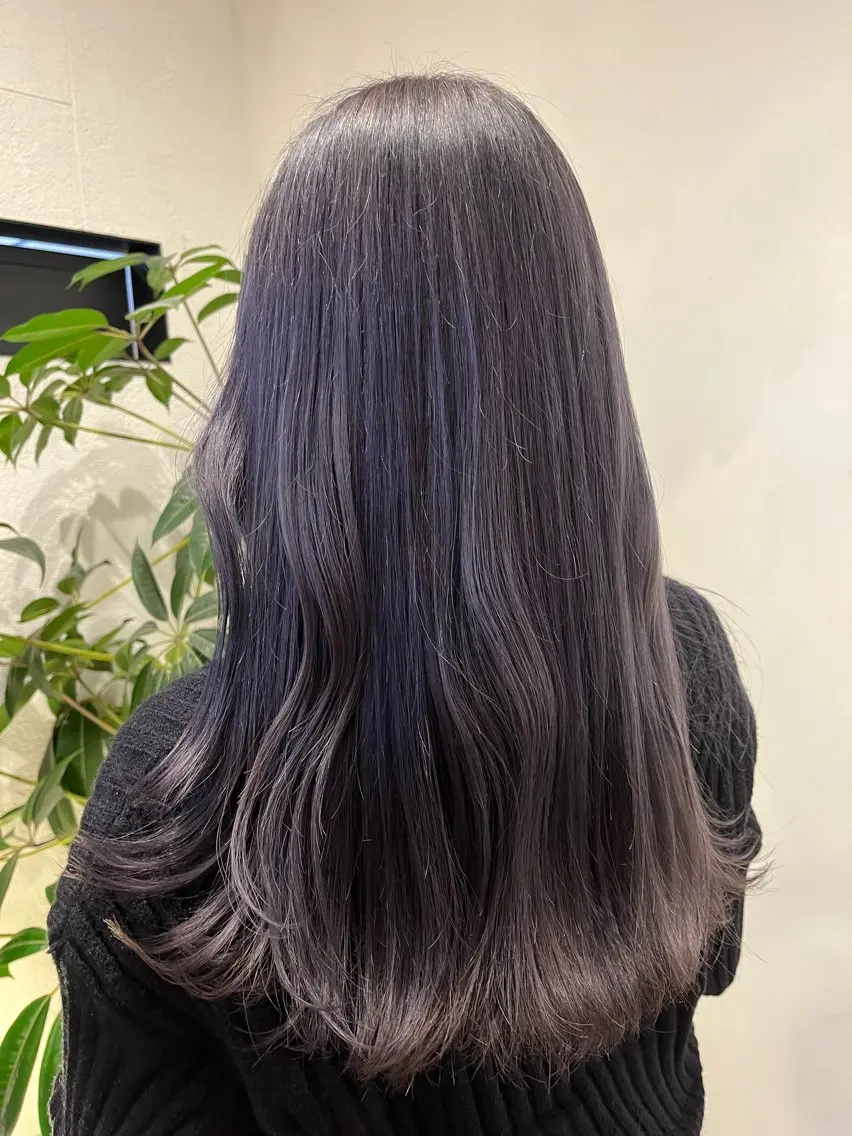 ロング カラー ブリーチ 透明感カラー ダブルカラー 杉原 駿亮のヘアスタイル