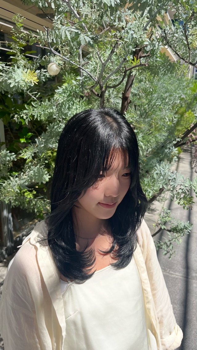セミロング 岡野 豪のヘアスタイル