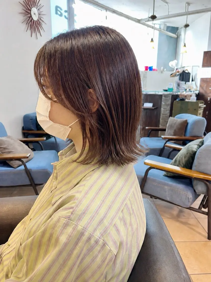 ミディアム ヘアアレンジ 縮毛矯正 トリートメント 透明感/さらツヤ髪/ 💎Tomoya💎のヘアスタイル
