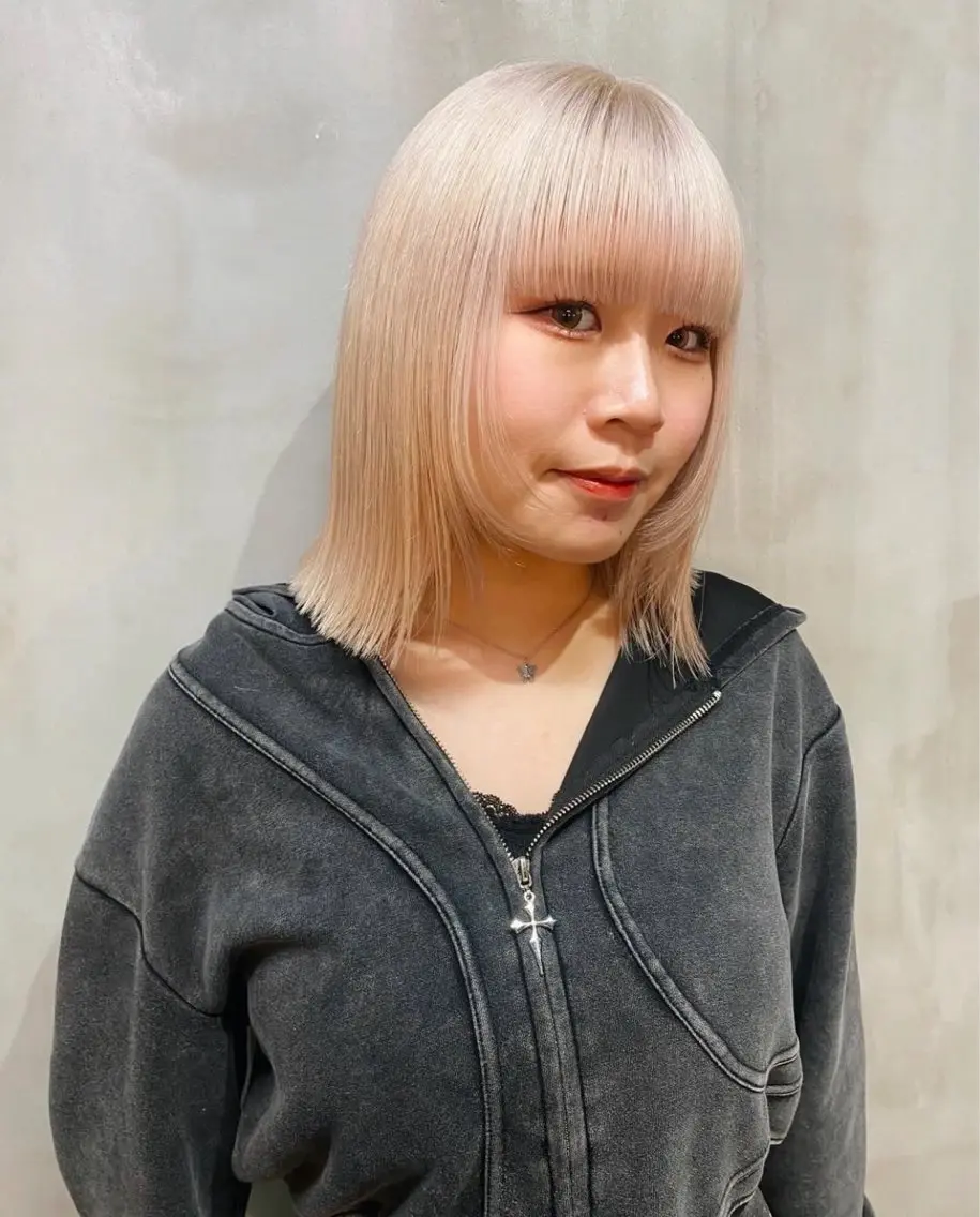 ミディアム カラー カット ヘアカラー トリートメント qpula クプラのヘアスタイル