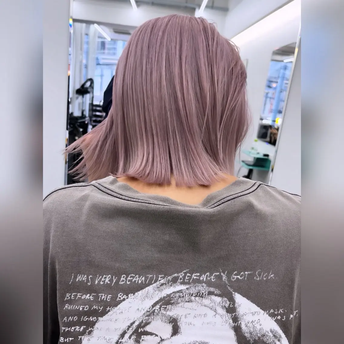 ミディアム カラー カット ヘアカラー ムード造るハイトーン ケアブリーチ/ユウキのヘアスタイル
