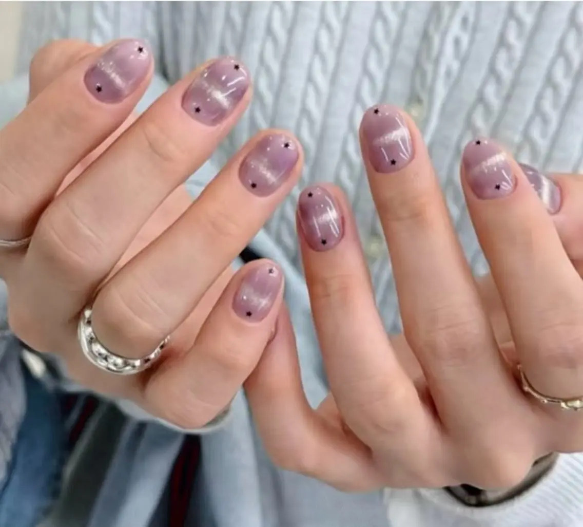 ネイル ハンドネイル H3 Nail Tsuki🦋💙のネイルデザイン