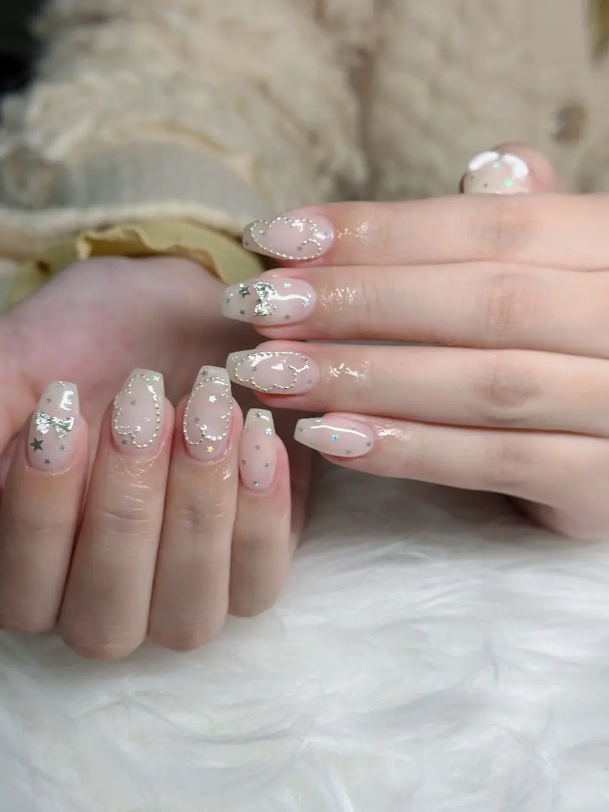 ネイル べっ甲ネイル チークネイル フラッシュネイル フラワーネイル フットネイル ハンドネイル Hani Nail Salonのネイルデザイン
