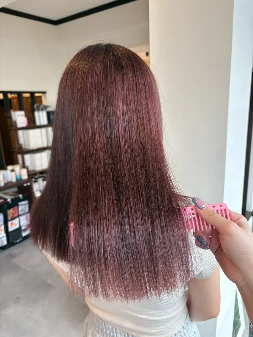 ロング カラー トリートメント ヘアカラー トリートメント 黒川 綾音のヘアスタイル