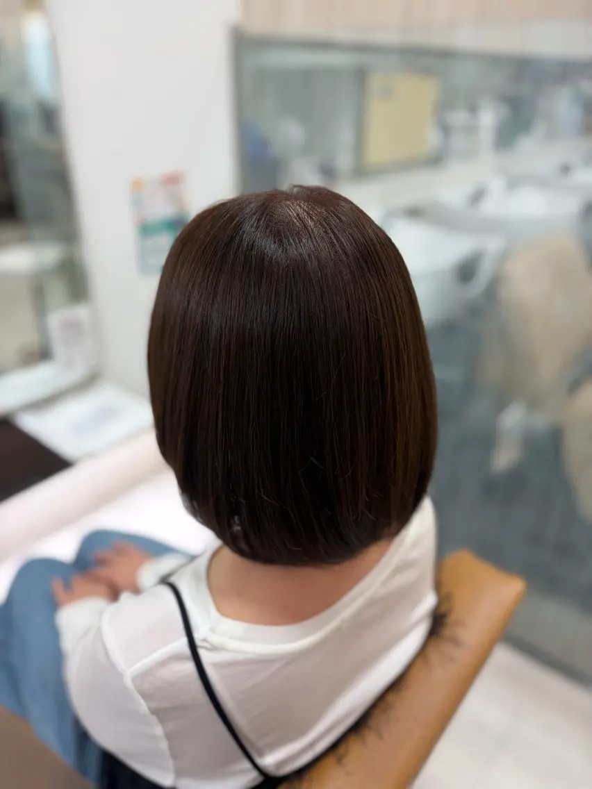 ショート カラー ブラウンカラー ヘアカラー トリートメント あいみ ♬.*ﾟのヘアスタイル