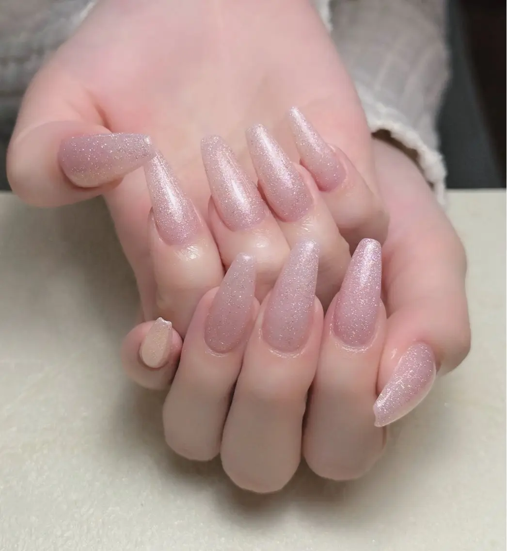 ネイル オーロラネイル 長さ出し フットネイル フレンチネイル ジェルネイル ハンドネイル 中野駅から2分 MEO NAILのネイルデザイン