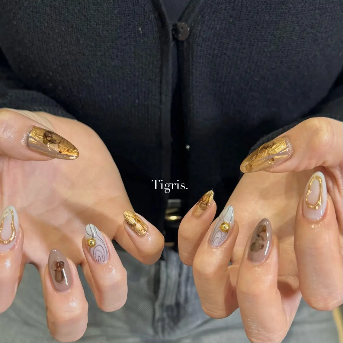ネイル ニュアンスネイル ハンドネイル Tigris. sadamotoのネイルデザイン