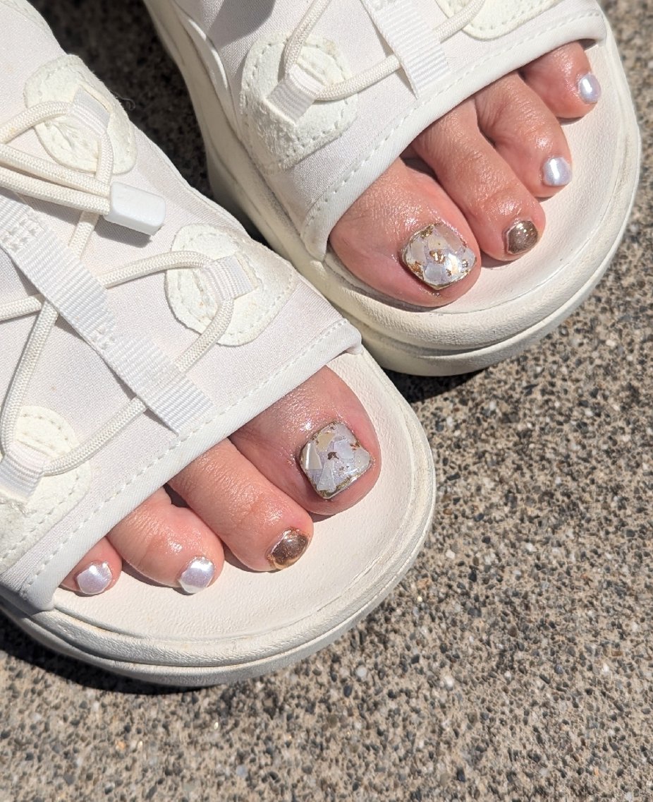 ネイル フットネイル フットネイル 推しネイル | 　aycnailのネイルデザイン