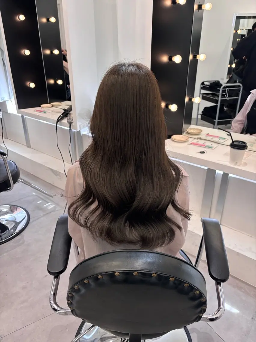 【ケアしながら染める🌟うるツヤカラー✨】ワンカラー+4stepトリートメント✨の写真